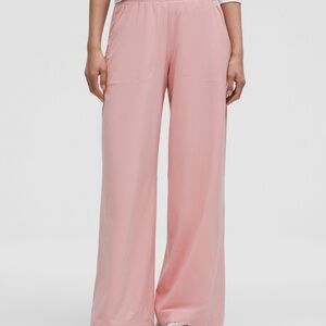Lululemon SZ 8 Swift Mid-rise Wide-leg Pant PINK HAZE